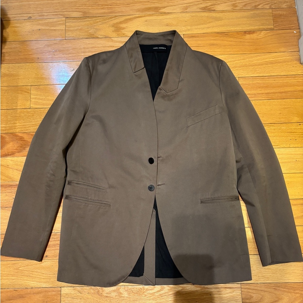 Isabel Benenato Autumn/Winter 2017-18 Brown Asymmetrical Blazer Size 38US 48IT